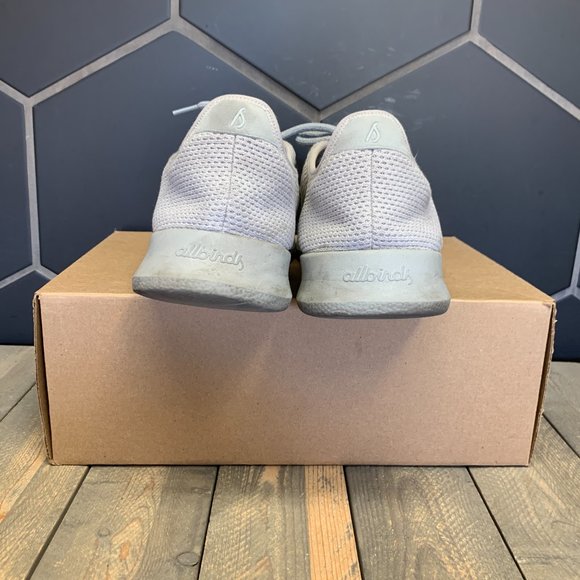 ~!Used W/O Box! Mens Allbirds Tree Runner Grey Low Mesh Trainer Sneaker Size 13 - Picture 4 of 6